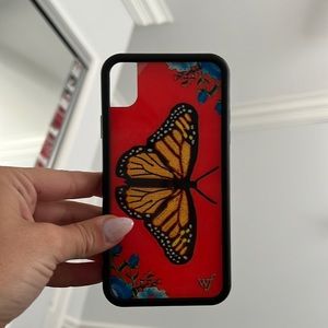 Wildflower Red Butterfly Case IPHONE XR
